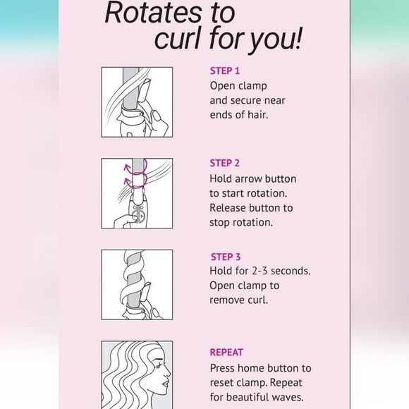 The Beachwaver Co. • 1.25" Rotating Curling Iron, Black - Picture 3 of 3